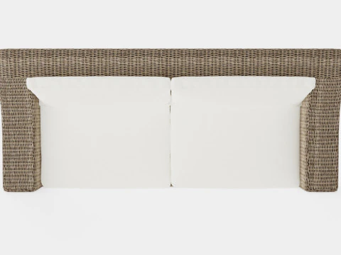 San Diego sofa vintage 3 seat including cushions 3D Model