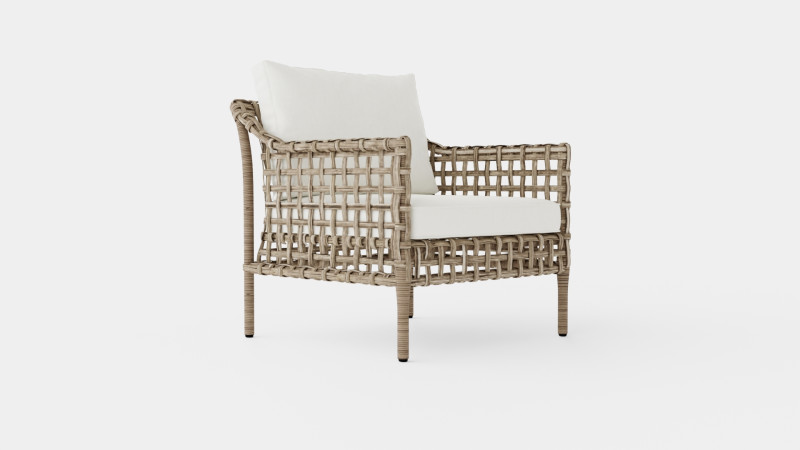 Santa Monica armchair classic grey 3D Model .c4d .max .obj .3ds .fbx .stl .blend