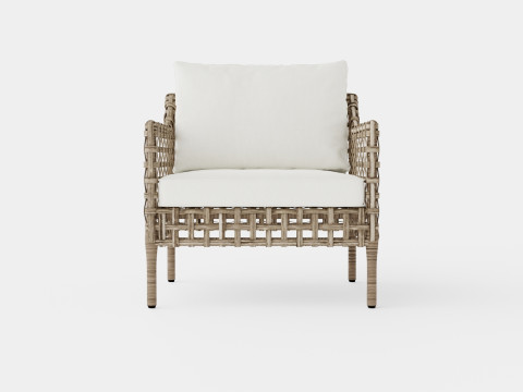 Santa Monica armchair classic grey 3D Model