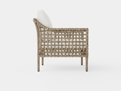 Santa Monica armchair classic grey 3D Model