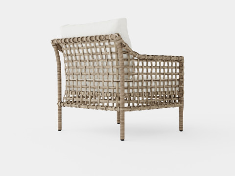 Santa Monica armchair classic grey 3D Model