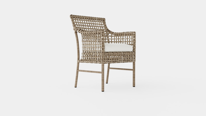 Santa Monica armchair grey 3D 模型 .c4d .max .obj .3ds .fbx .stl .blend 