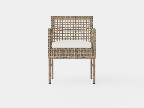 Santa Monica armchair grey 3D 模型
