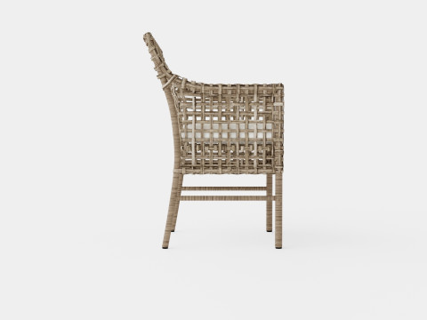 Santa Monica armchair grey 3D 模型