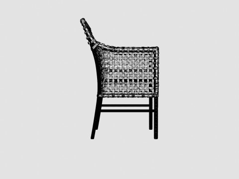 Santa Monica armchair grey 3D 模型