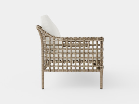 Santa Monica sofa grey 3 seat 3D Модель