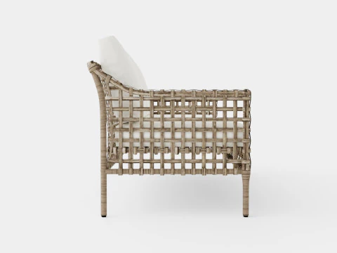 Santa Monica sofa grey 3 seat 3D Model