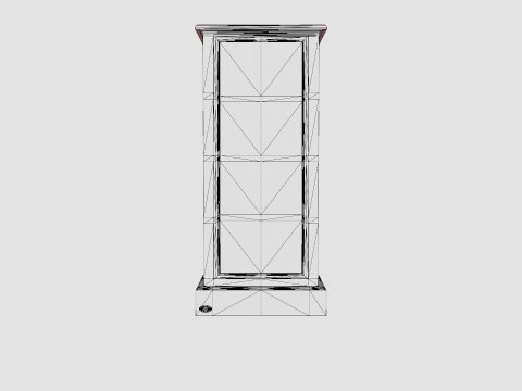 Sebago chest of drawers black Model 3D