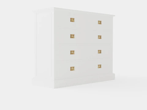 Комод Sebago білий 3D Модель