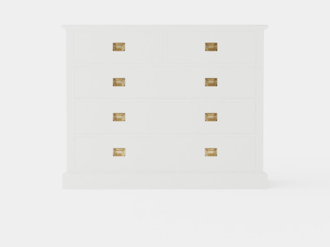 Sebago chest of drawers white 3D 模型
