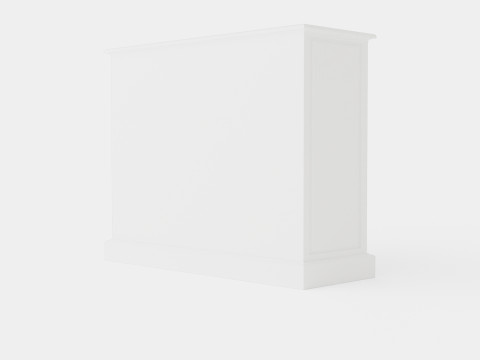 Sebago chest of drawers white 3D 模型