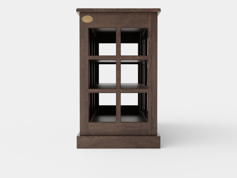 Seethrough LOW cabinet wenge 3Dモデル