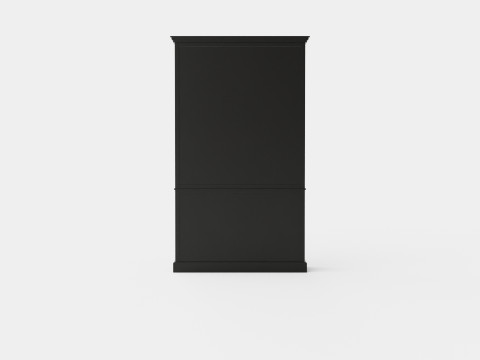 Seethrough display cabinet black white 3D Model