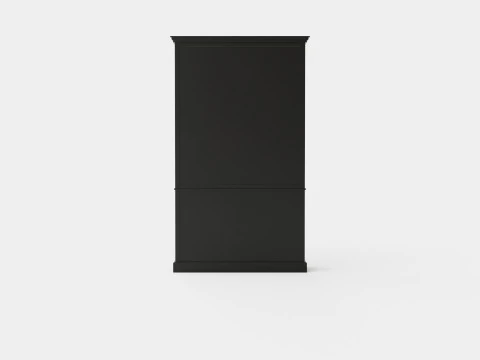 Seethrough display cabinet black white 3D Model