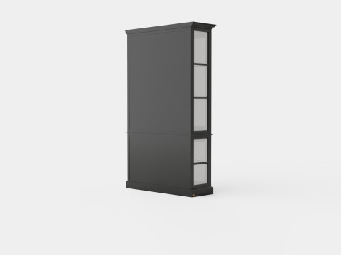 Seethrough display cabinet black 3D मॉडल