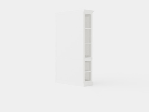 Seethrough display cabinet white Modelo 3D