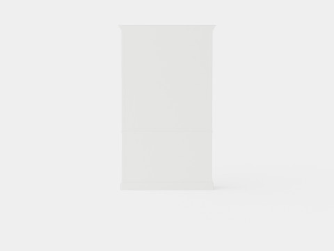 Seethrough display cabinet white Modelo 3D