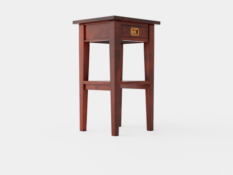 Sleepville side table English 3D-Modell