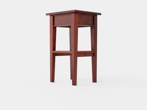 Sleepville side table English 3D-Modell