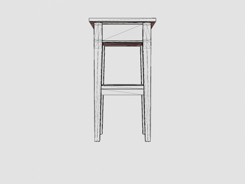 Sleepville side table English 3D-Modell