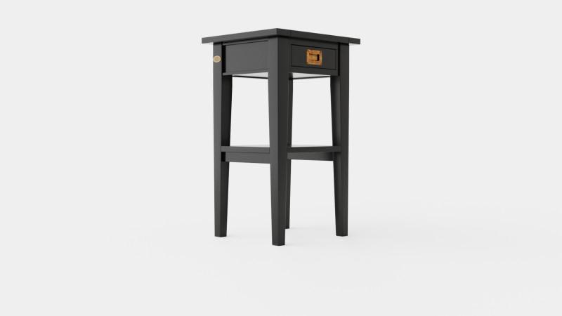 Sleepville side table black 3D 模型 .c4d .max .obj .3ds .fbx .stl .blend