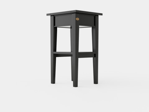 Sleepville side table black 3D 模型