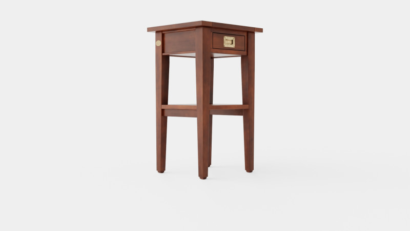 Sleepville side table rich brown 3D मॉडल .c4d .max .obj .3ds .fbx .stl .blend 