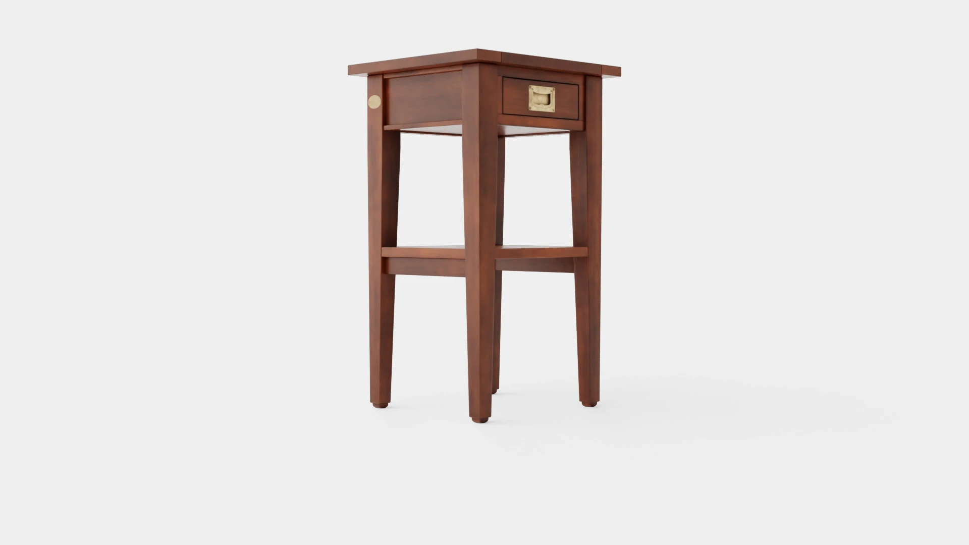 Sleepville side table rich brown 3D Model .c4d .max .obj .3ds .fbx .stl .blend