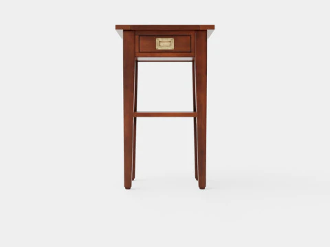 Sleepville side table rich brown 3D Model