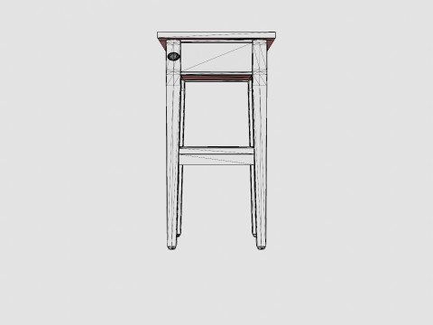 Sleepville side table rich brown 3D मॉडल