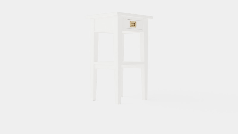Sleepville side table white 3D Model .c4d .max .obj .3ds .fbx .stl .blend 