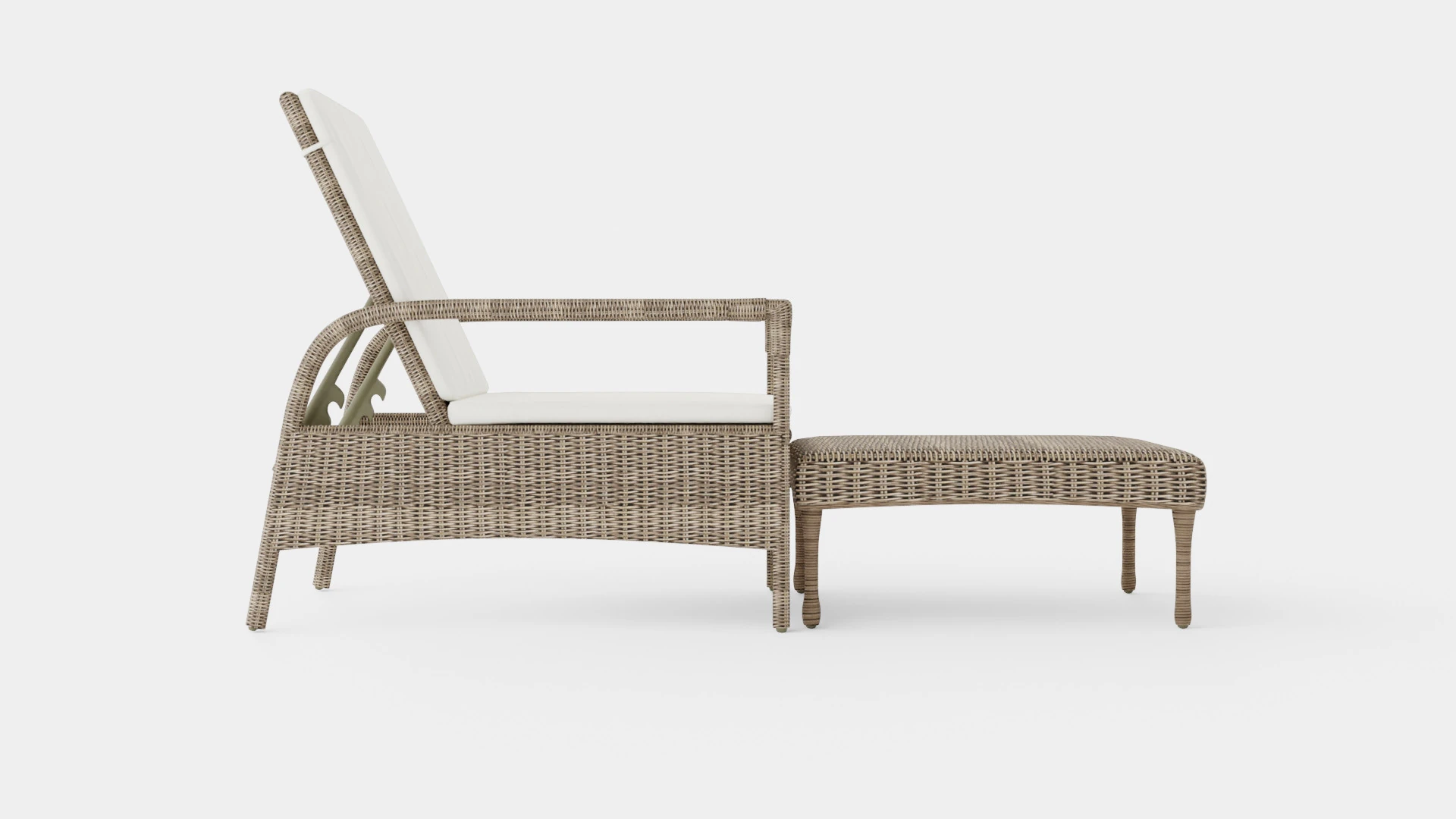 Tampa sun lounger vintage 3D Model .c4d .max .obj .3ds .fbx .stl .blend 