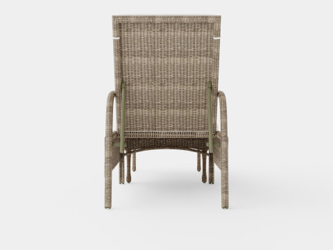 Tampa sun lounger vintage Model 3D