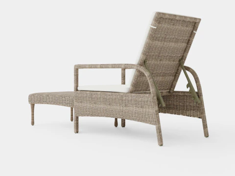 Tampa sun lounger vintage 3D Model