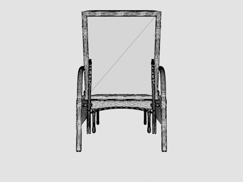 Tampa sun lounger vintage Model 3D