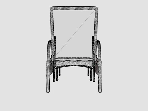 Tampa sun lounger vintage 3D Model
