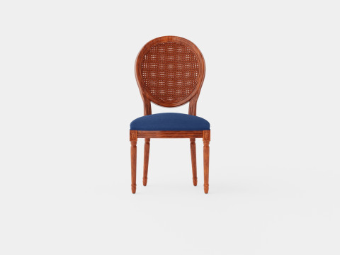 Victoria chair rich brown 3D Model