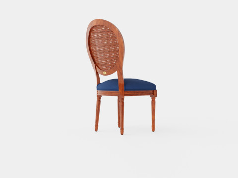 Victoria chair rich brown 3D Model