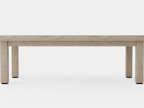 Vintage coffee table charcoal 3D Model