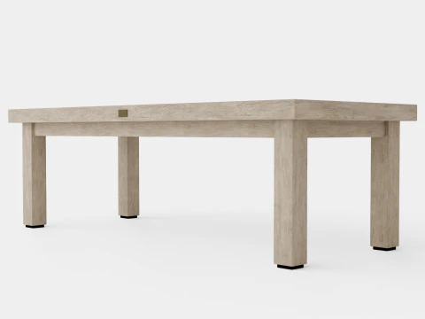 Vintage coffee table charcoal 3D Model