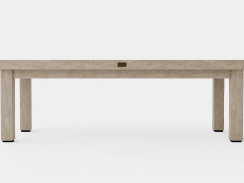 Vintage coffee table charcoal 3D Model