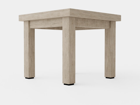 Vintage side table charcoal 3D Model