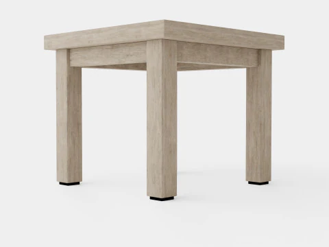 Table d'appoint vintage charbon de bois Modèle 3D