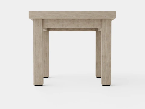 Vintage side table charcoal 3D Model