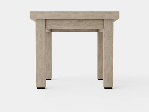 Vintage side table charcoal 3D Model
