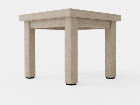 Vintage side table charcoal 3D Модель