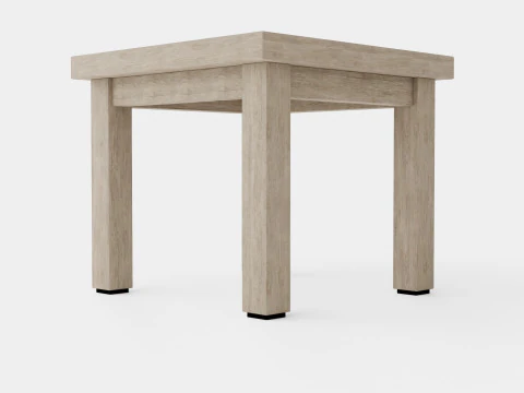 Vintage side table charcoal 3D Model