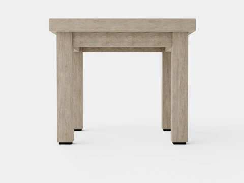 Vintage side table charcoal 3D Model