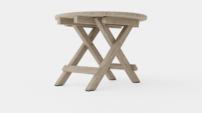 Vintage side table charcoal round 3D 모델 .c4d .max .obj .3ds .fbx .stl .blend 