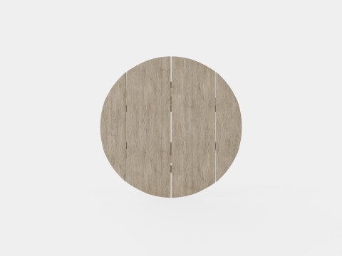 Vintage side table charcoal round 3D 모델